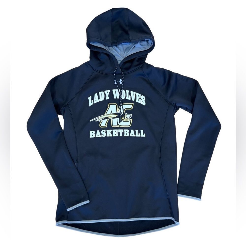 Under Armour pullover hoodie sweatshirt black basketball lady wolves medium